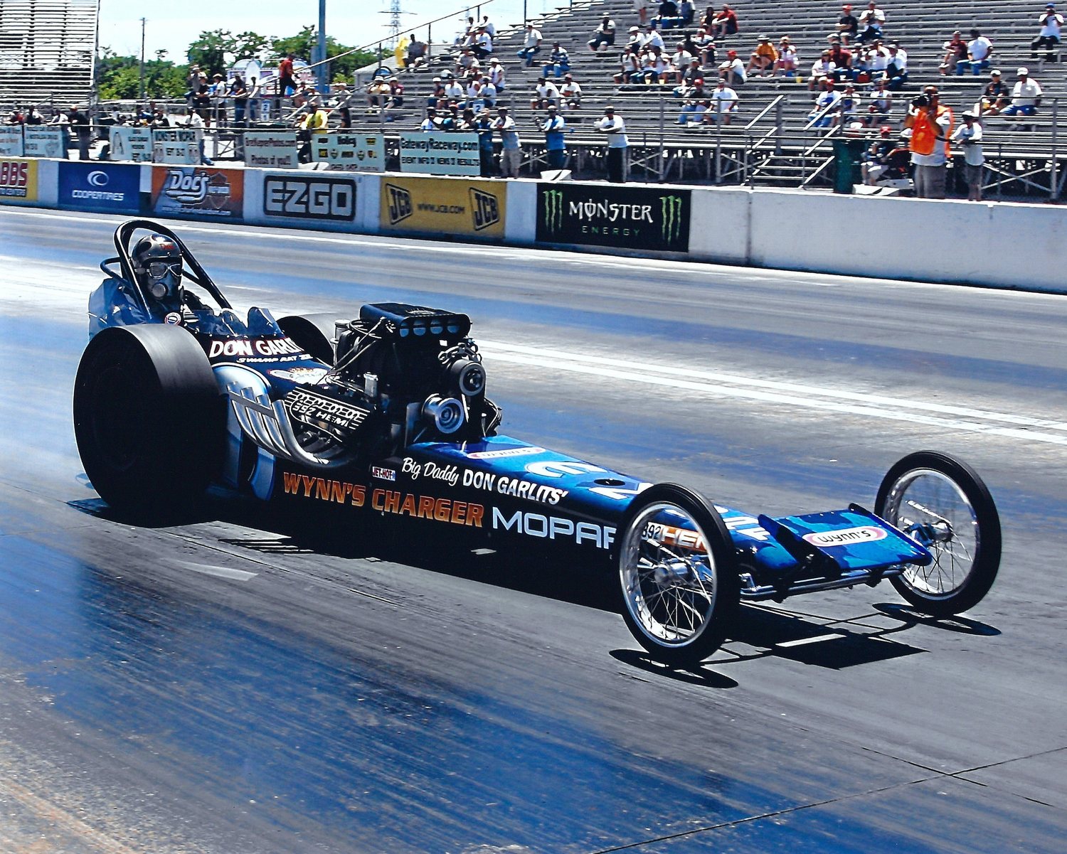 Don Garlits driving Swamp Rat 12A